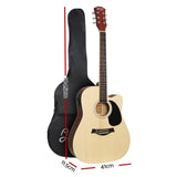 Alpha 41 Inch Electric Acoustic Guitar Wooden Classical EQ With Pickup Bass Natural