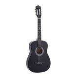 Alpha 38 Inch Acoustic Guitar Full Size Classical Cutaway Nylon String Black