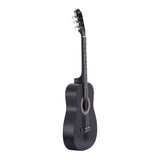 Alpha 38 Inch Acoustic Guitar Full Size Classical Cutaway Nylon String Black