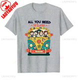 The B-Beatles All You Need Is Love T-Shirt Unisex for Men FAN Vintage Graphic Cotton Tee Streetwear Casual Music Gift Band Merch