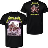 2026 Metallica Band M72 World Tour Budapest T-shirt Men and Women 100%Cotton Y2K Clothing Fashion Round Neck Short Sleeved Tee