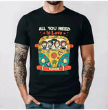 The B-Beatles All You Need Is Love T-Shirt Unisex for Men FAN Vintage Graphic Cotton Tee Streetwear Casual Music Gift Band Merch
