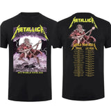 2026 Metallica Band M72 World Tour Budapest T-shirt Men and Women 100%Cotton Y2K Clothing Fashion Round Neck Short Sleeved Tee