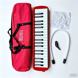 32-key melodica, 37-key melodica, student melodica, beginner melodica, musical instrument, music education, portable instrument, Australian students, classroom music - Red - Size 37