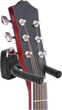 Guitar Wall Mount - 6 Pieces - Guitar Wall Holder - Guitar Stand - Guitar Hanger - Wall Bracket - Black Guitar Stand with Screws - Hook - Easy to Install - Adjustable - Suitable for All Sizes of Guitars, Bass, Mandolin, Banjo, Ukulele