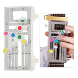 Guitar Learning System Classical Guitar Practice Aid Tool Chord Learning Tools for Guitar Trainer Beginner(silver)