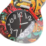 Guitar Wall Clock Simulation Time Accurate Guitar Clock Wall Decor for Home Dormitory Bedroom 5680 Guitar