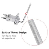 Drum Set Tom Clamp Extension Clip Adjustable Anti-Slip For Drum Kit Expansion