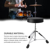 Adjustable Height Drum Throne Sturdy Stool For Jazz Drums Universal Use All Ages