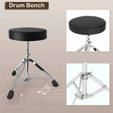 Adjustable Height Drum Throne Sturdy Stool For Jazz Drums Universal Use All Ages