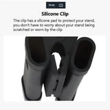 Drum Sticks Case Aluminum Alloy Clip Drum Stick Bag Stand Anti-slip Rubber Pad