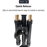 Drum Sticks Case Aluminum Alloy Clip Drum Stick Bag Stand Anti-slip Rubber Pad