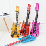 Guitar Foil Balloon Air Fill Rock and Roll Music Party Wedding Birthday Decoration - Blue