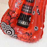 Guitar Foil Balloon Air Fill Rock and Roll Music Party Wedding Birthday Decoration - Blue
