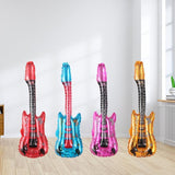 Guitar Foil Balloon Air Fill Rock and Roll Music Party Wedding Birthday Decoration - Red
