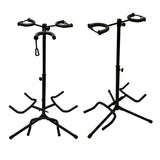 2/3Head Guitar Stand with Height Adjustment Foldable Holder Guitar Stand Bass - Three-vertical type