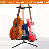 2/3Head Guitar Stand with Height Adjustment Foldable Holder Guitar Stand Bass - Three-vertical type