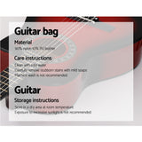 Alpha 34 Inch Guitar Classical Acoustic Cutaway Wooden Ideal Kids Gift Children 1/2 Size Red with Capo Tuner
